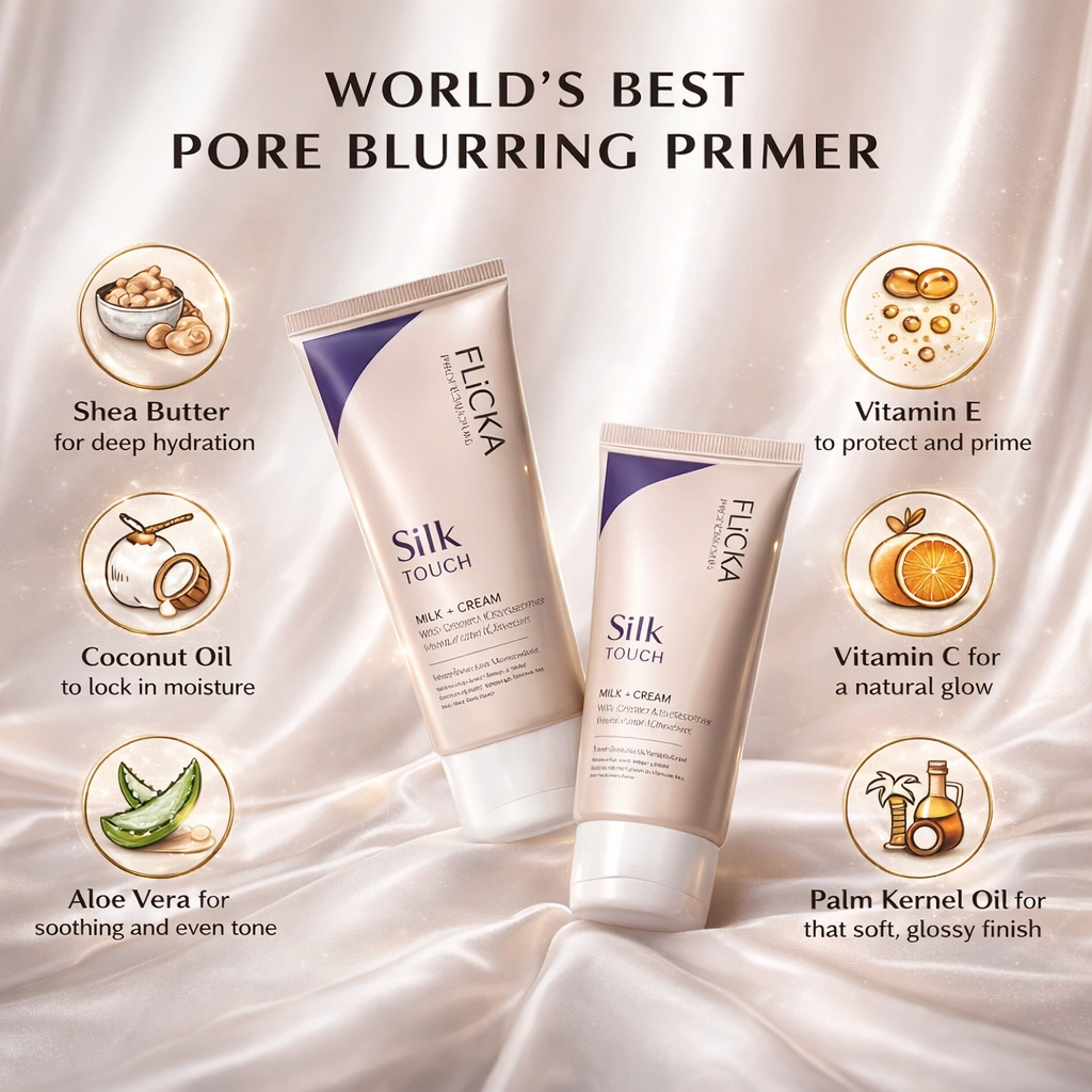 Flicka Silk Touch 3-in-1 Face Cream – Glow, Smooth & Sun Protection